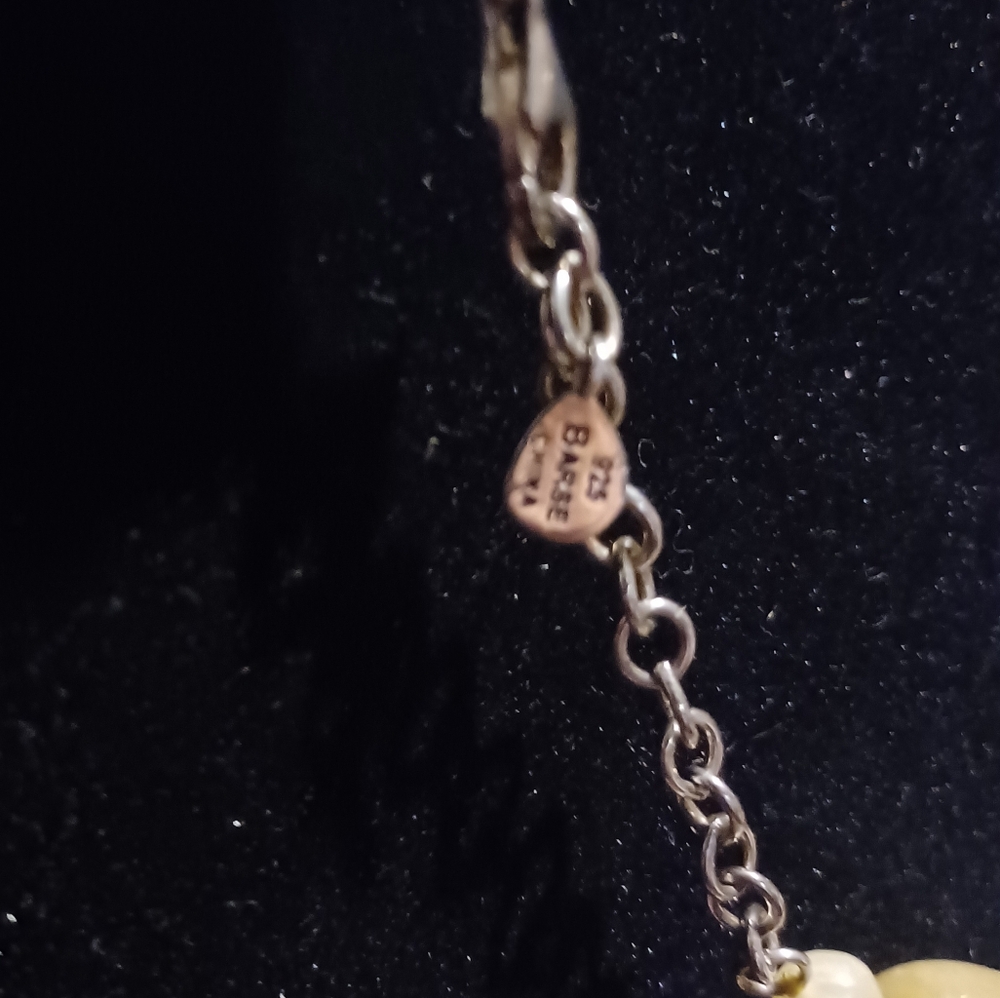 Barse Yellow Jade 925 Neckless - Picture 5 of 5